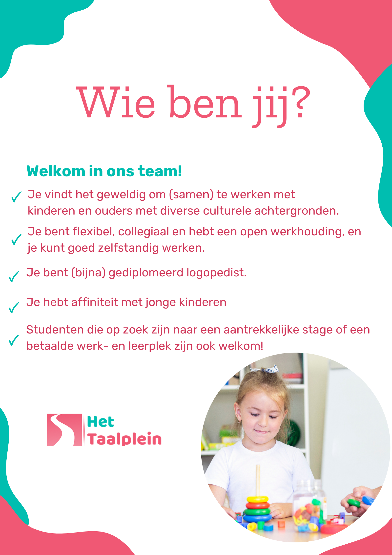 Logopedie vacatures. Logopedist gezocht